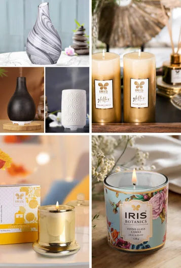 Candles and Ultrasonic Diffuser