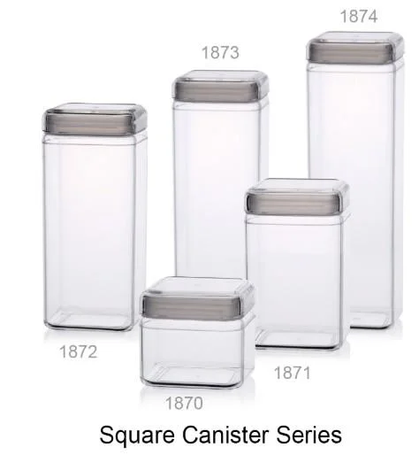 Square Canister Acrylic Premium
