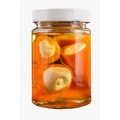 Honey Peppers filled with cream cheese