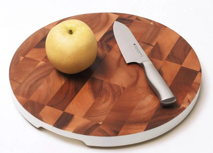 Akazienholz runde Endgrain Schneidebrett