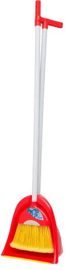 Dustpan with Brush Long Handle