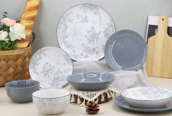 Pad Printed Porcelain Dinner Set
