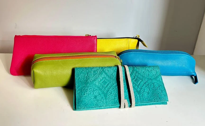 Leather and Suede Pouches