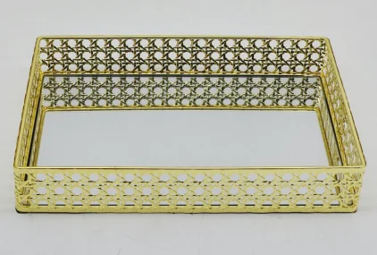 Gold Canning Metal Tray
