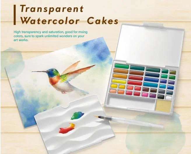 Transparent Watercolor Cakes