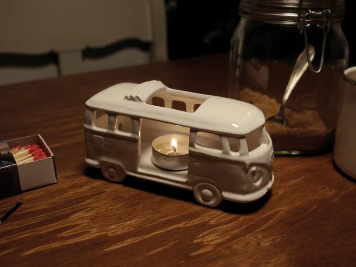 VW T1 Bus Ceramic Tealight Holder 1:28
