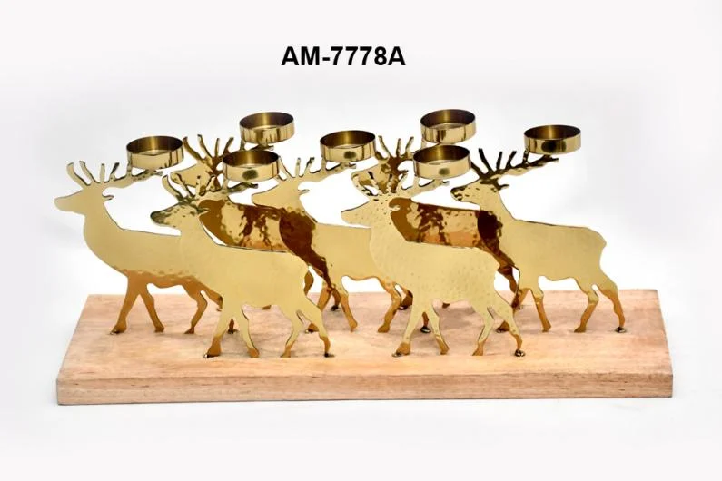 Fantasy Exports Reindeer Candle Holder