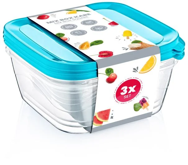 E-772 Poly Box Square Set 3x 1L