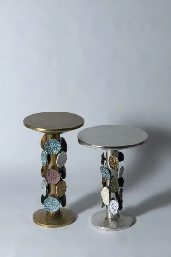 2-Piece Patina Side Table Set