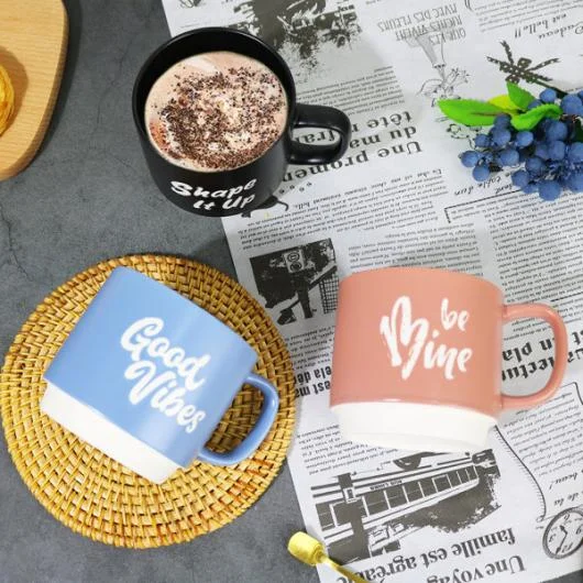 Color Glaze Porcelain Mugs