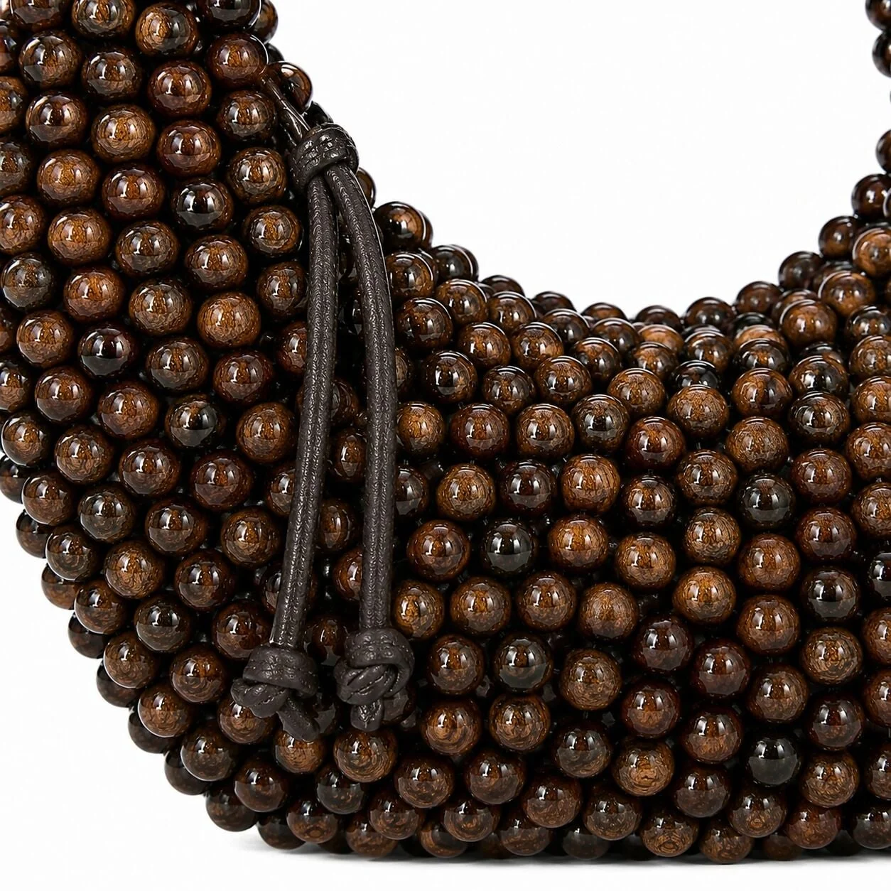 Noxara Ebene handmade wooden handbag