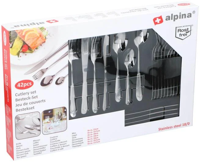 Alpina 42 Piece Cutlery Set