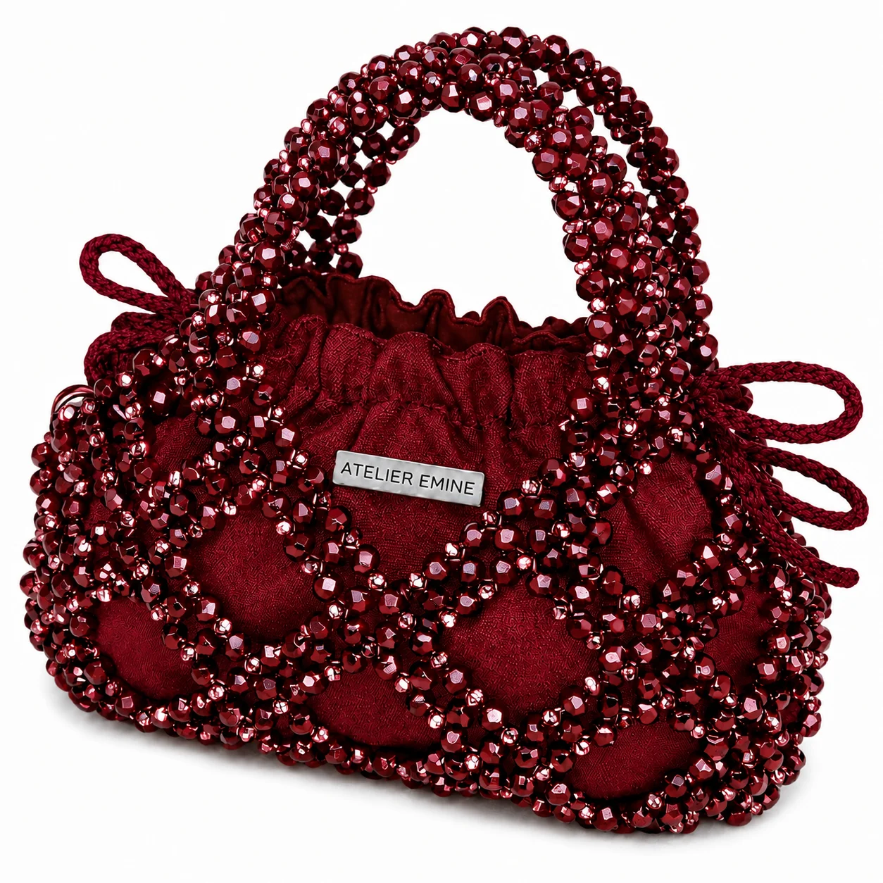 Budino Porpora Handmade Crystal Handbag