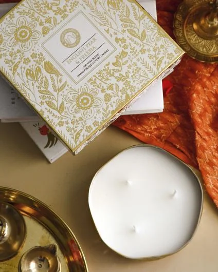 Festive Scented Candle in Copper Jar