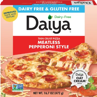 Dairy-Free Meatless Pepperoni Style Pizza