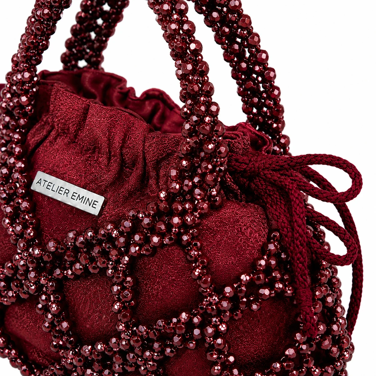 Budino Porpora Handmade Crystal Handbag