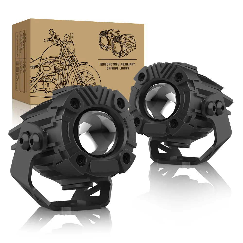 Luci di guida per moto con proiettore e luci pod a LED