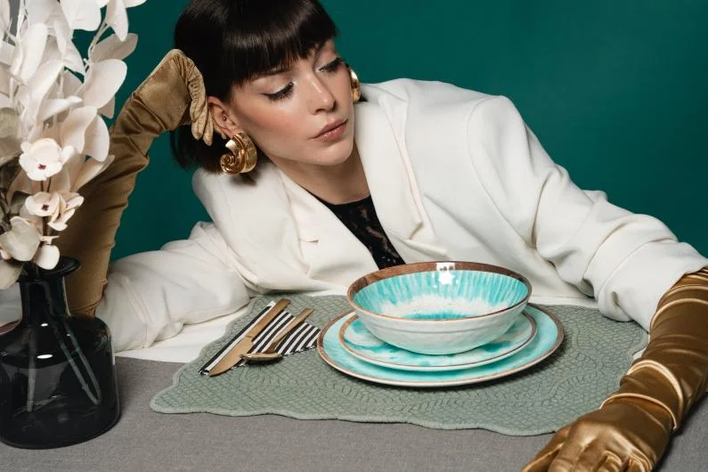 Boho Dream 12-Piece Melamine Dinner Set