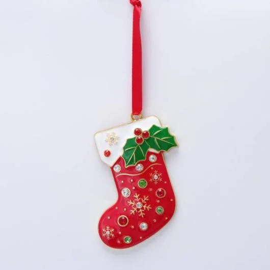Metal Stocking Ornament