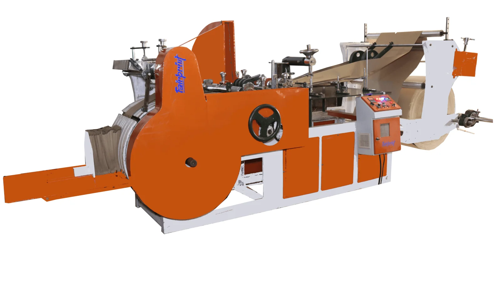 Grocery paper bag making machine