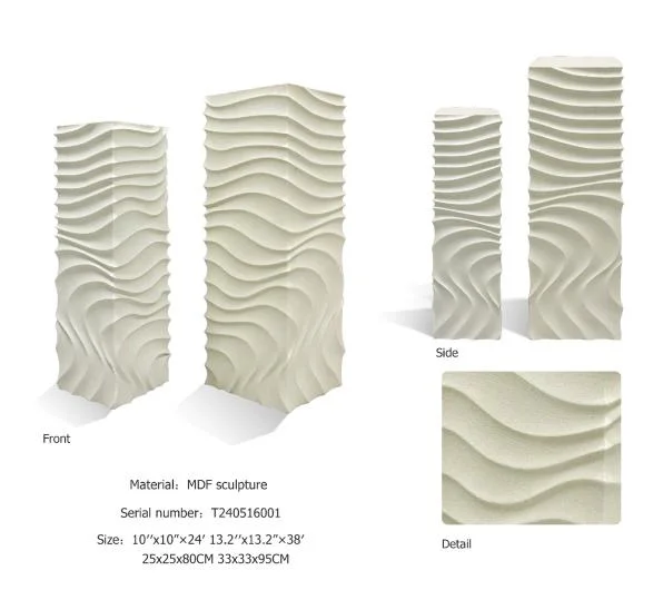 Embossed Decorative Pedestal Stands