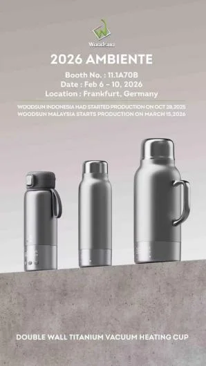 Double Wall Titanium Vacuum Heating Cup