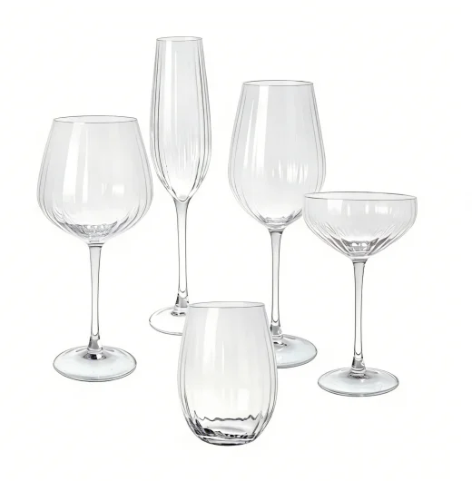 Coolocca Ribbed Custom Stemware Glassware