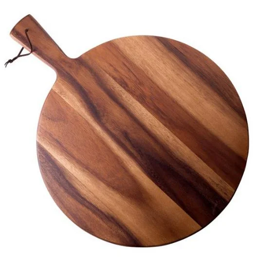 Acacia Round Pizza Board
