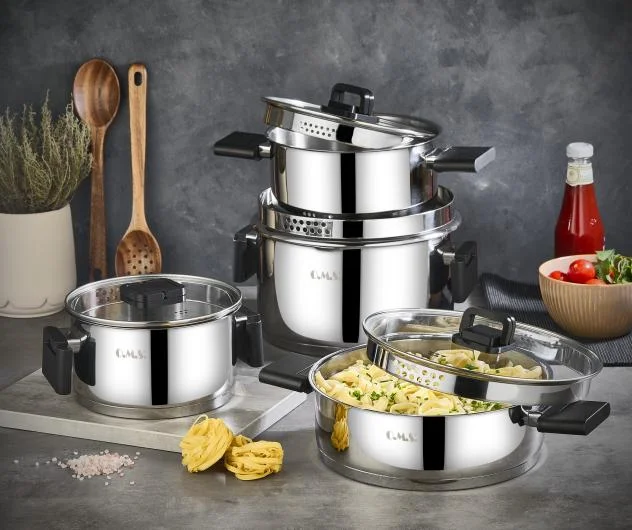 OMS Stainless Steel Set with Foldable Handle