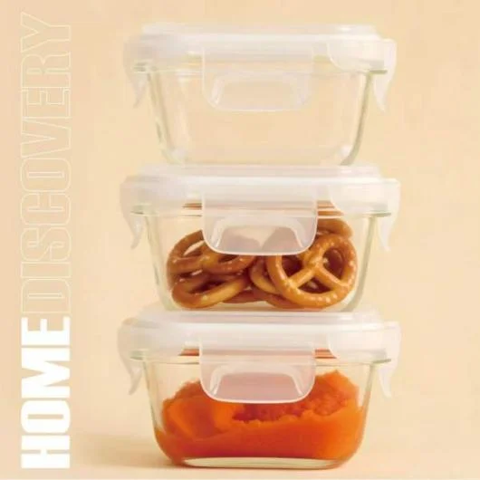 High Borosilicate Glass Food Storage Box