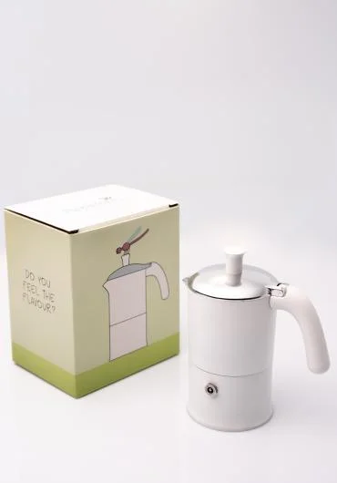 Libellula White 3-Cup Gas Coffee Maker