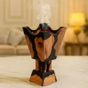 Wood and Epoxy Resin Incense Burner