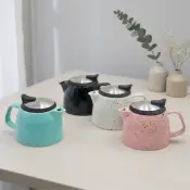 3460990 Porcelain Teapot with Stainless Strainer