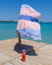 Towel to Go Bali Hammam Towel Royal Red