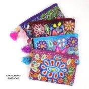 Handwoven Hand-Embroidered Women's Pouches