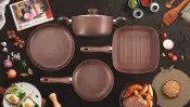 Brown Titanium Line Cookware