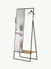 Coat Rack and Standing Mirror
