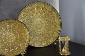 24k Gold Artisan Decorative Plate