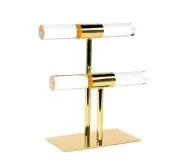 Gold Double Base Acrylic Jewelry Bar