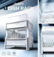 2 Tier Covered Dish Rack