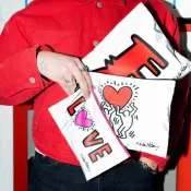 LOQI x Haring Reflective Zip Pocket Set