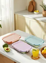 IKOO Blooming Borosilicate Glass Food Containers