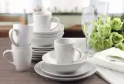 Superwhite Porcelain 16pcs Dinnerware Set