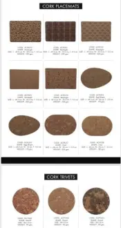 Eco-Friendly Cork Placemats