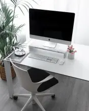 White Carrara Marble Screen Support
