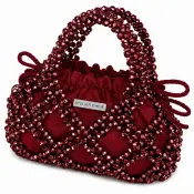 Budino Porpora Handmade Crystal Handbag