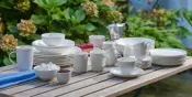 Classic Round White Bone China Tableware