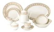 47 Piece Dinner Set Porcelain