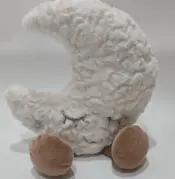 Plush Sleeping Moon Toy with LED Light