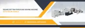 Máquina de fazer sacos de papel de fundo quadrado com alça online